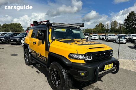 Yellow 2011 Toyota FJ Cruiser Wagon