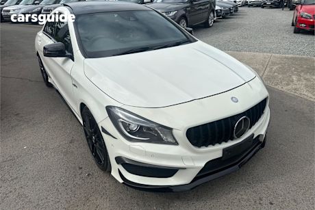 White 2015 Mercedes-Benz CLA45 Coupe Amg