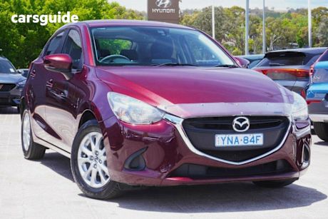 Red 2018 Mazda 2 Hatchback Maxx