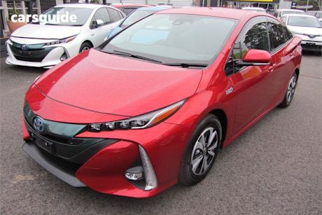 Red 2017 Toyota Prius Hatch PLUG-IN HYBRID