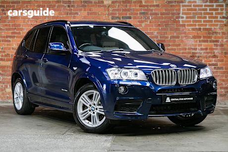 Blue 2012 BMW X3 Wagon Xdrive 28I