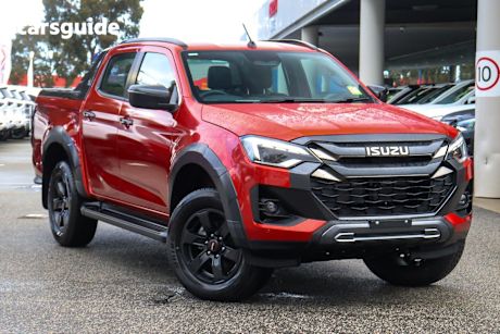 Orange 2025 Isuzu D-MAX Crew Cab Utility X-Terrain (4X4)