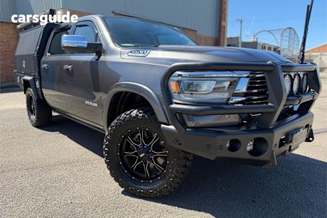 Grey 2020 RAM 1500 Crew Cab Utility Laramie (4X4) Fd3.9