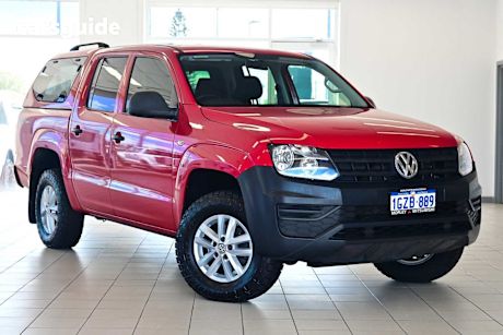 Red 2020 Volkswagen Amarok Dual Cab Utility Tdi420 Core 4Motion (4X4)