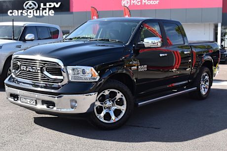 Black 2019 RAM 1500 Crew Cab Utility Laramie (4X4) Fd3.2