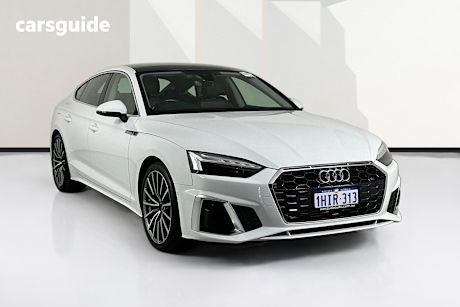 White 2021 Audi A5 Sportback 45 Tfsi Quattro S Line Mhev