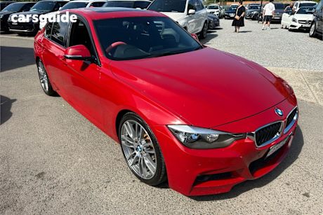 Red 2013 BMW 320I Sedan Luxury Line