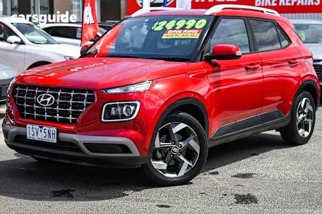 Red 2020 Hyundai Venue Wagon Elite ((Sunroof)