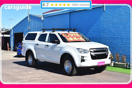 White 2022 Isuzu D-MAX Crew Cab Utility Sx (4X4)