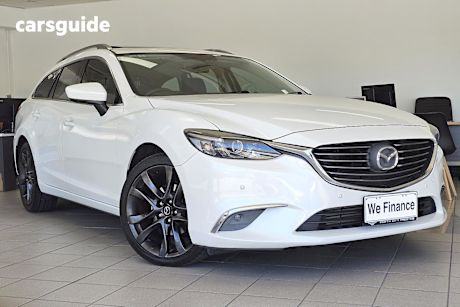 White 2015 Mazda 6 Wagon Gt