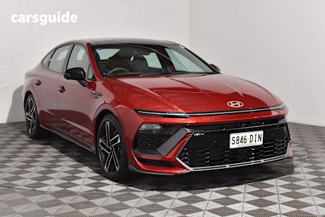Red 2025 Hyundai Sonata Sedan N Line