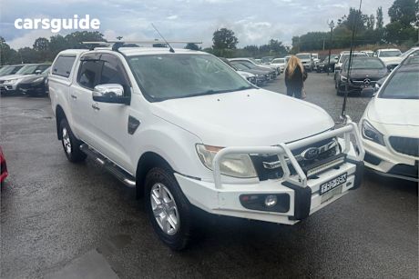 White 2012 Ford Ranger Dual Cab Utility Xlt 3.2 (4X4)