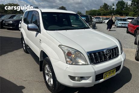 White 2008 Toyota Landcruiser Prado Wagon Gxl (4X4)