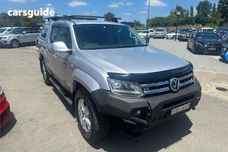 Silver 2017 Volkswagen Amarok Dual Cab Utility V6 Tdi 550 Highline