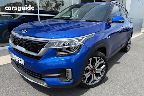 Blue 2020 Kia Seltos Wagon Gt Line (Awd)