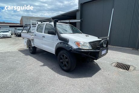 White 2007 Toyota Hilux Dual Cab Pick-up Sr (4X4)