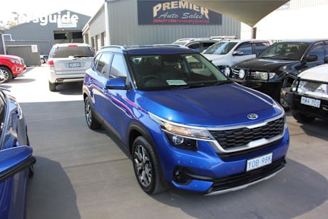 Blue 2020 Kia Seltos Wagon Sport (Fwd)