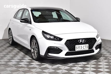 White 2022 Hyundai I30 Hatchback N Line Premium