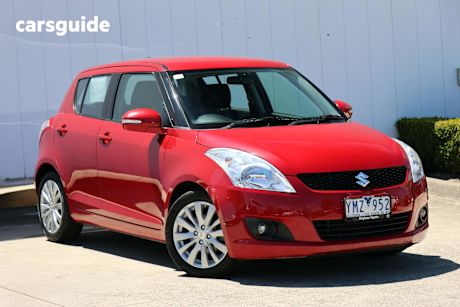 Red 2011 Suzuki Swift Hatchback Glx