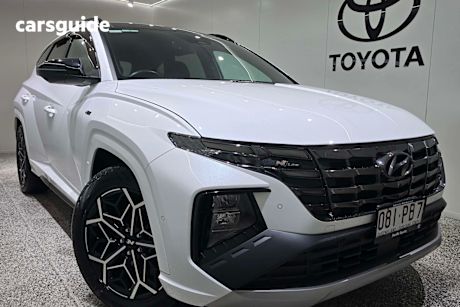 White 2022 Hyundai Tucson Wagon Highlander N Line (Awd)