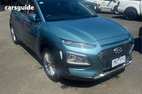 Blue 2017 Hyundai Kona Wagon Elite