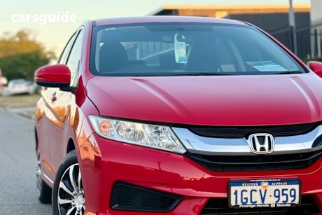 Red 2016 Honda City Sedan Vti