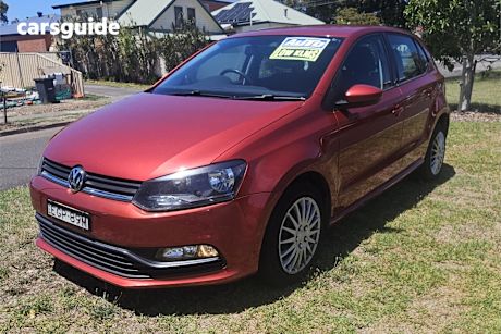 Red 2015 Volkswagen Polo Hatchback 66 Tsi Trendline