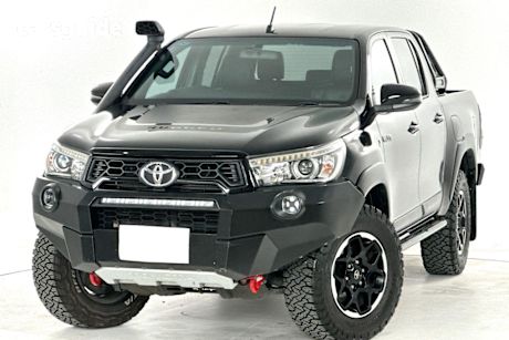 Black 2018 Toyota Hilux Dual Cab Utility Rugged X (4X4)