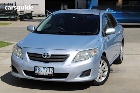 Blue 2007 Toyota Corolla Sedan Ascent