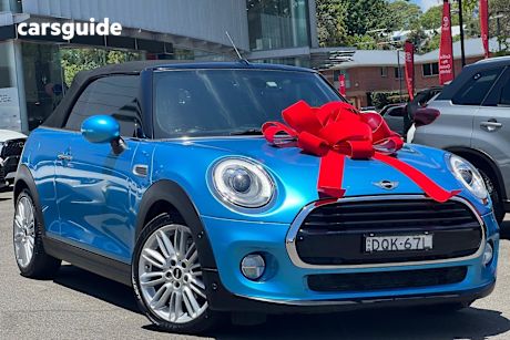 Blue 2017 Mini Cabrio Convertible Cooper