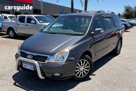 Grey 2012 Kia Grand Carnival Wagon Platinum