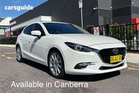 White 2018 Mazda 3 Hatchback Sp25 Gt