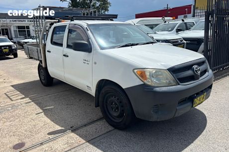 White 2005 Toyota Hilux Dual Cab Pick-up Sr