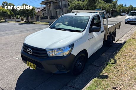 White 2017 Toyota Hilux Cab Chassis Workmate
