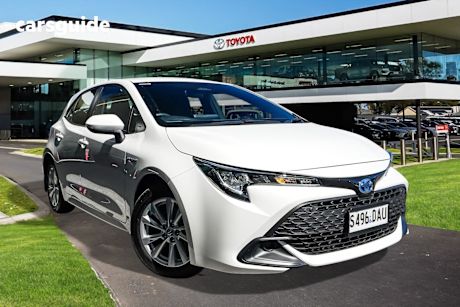 White 2024 Toyota Corolla Hatchback Ascent Sport Hybrid
