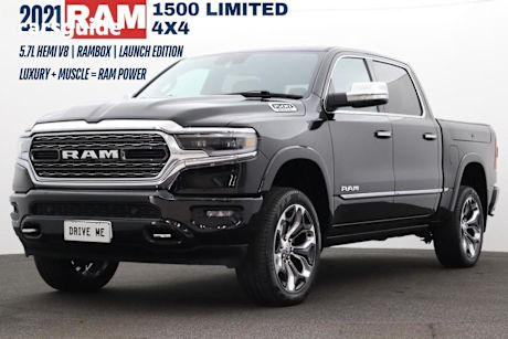 Black 2021 RAM 1500 Crew Cab Utility Limited Rambox Launch Ed (Hyb)
