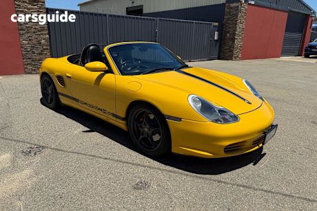 Yellow 2002 Porsche Boxster Sedan 2002 PORSCHE BOXSTER S 986 2D ROADSTER 3.2L INLINE 6 5 SP AUTOMATIC TIPTRONIC