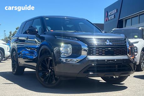 Grey 2024 Mitsubishi Outlander Wagon Black Edition 7 Seat (2Wd)