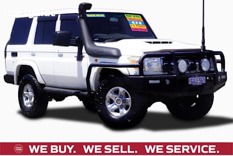 White 2012 Toyota Landcruiser Wagon Workmate (4X4)