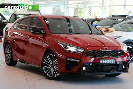 Red 2020 Kia Cerato Hatchback Gt Safety Pack