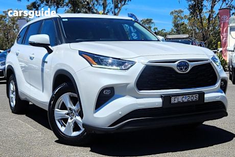 White 2024 Toyota Kluger Wagon Gx Hybrid Awd