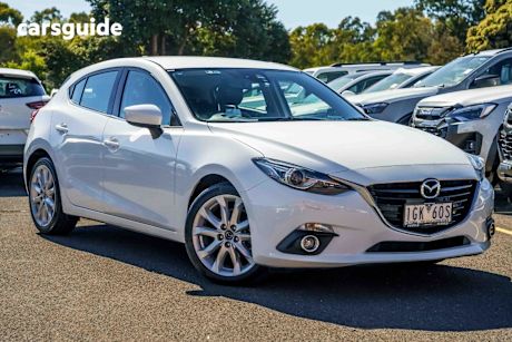 White 2015 Mazda 3 Hatchback Sp25 Gt