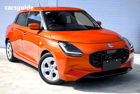 Orange 2025 Suzuki Swift Hatchback Hybrid Plus