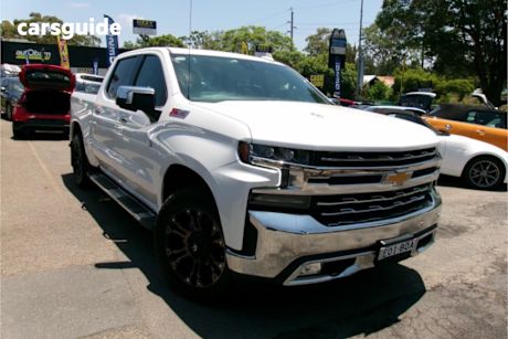 White 2021 Chevrolet Silverado Crew Cab Utility 1500 Ltz Premium Tech Pack