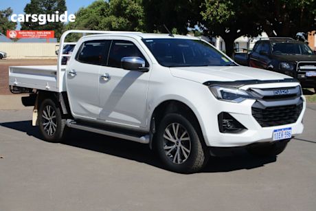 White 2024 Isuzu D-MAX Crew Cab Utility Ls-U+ (4X4)