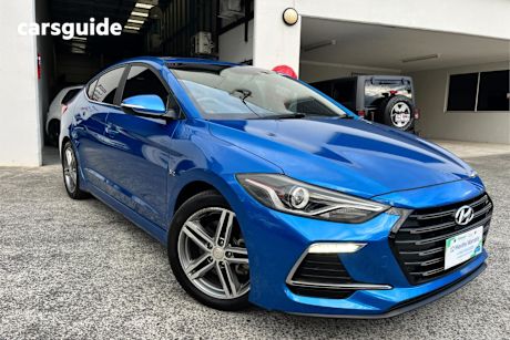 Blue 2016 Hyundai Elantra Sedan Sr Turbo