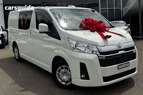 White 2023 Toyota HiAce Crew Van Lwb (5 Seats)