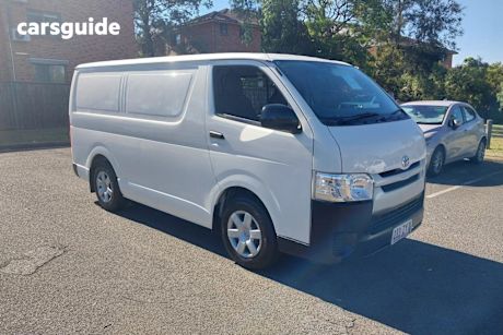 White 2018 Toyota HiAce Van Lwb