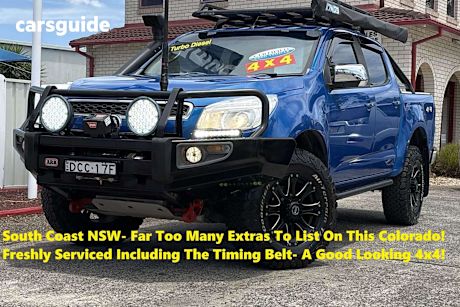 Blue 2015 Holden Colorado Crew Cab Pickup Ltz (4X4)