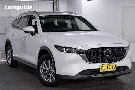 White 2023 Mazda CX-8 Wagon G25 Sport (Fwd)